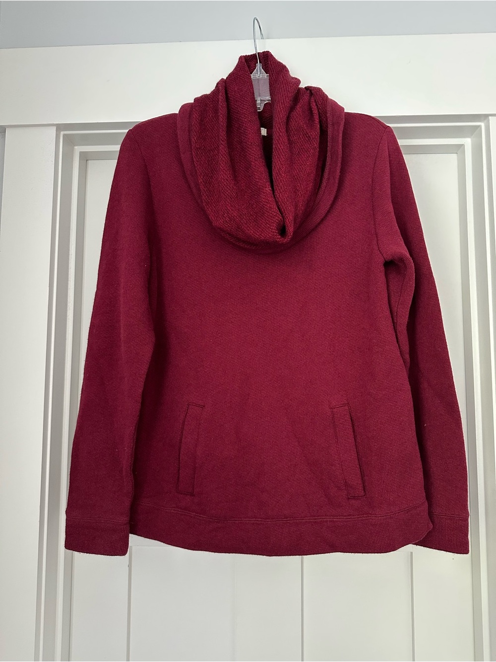 J. Crew Women's Cowl Neck Sweater - Burgundy